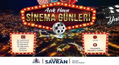 Nevşehir Belediyesi Açık Hava Sinema Günleri başlıyor