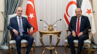 TBMM Başkanı Kurtulmuş KKTC Cumhurbaşkanı Tatar ile görüştü