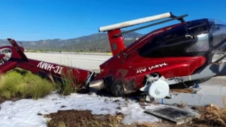 Yunanistan'da Türk şirkete ait helikopter düştü