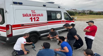 Ambulans sürüş tekniklerini öğrendiler