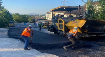 Kocaeli Büyükşehir’den Başiskele’de asfalt serimi