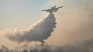 Çanakkale’deki orman yangını ikinci günde de sürüyor