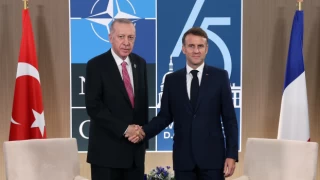 Cumhurbaşkanı Recep Tayyip Erdoğan, Fransa Cumhurbaşkanı Macron ile görüştü