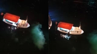 Haliç Metro Köprüsü’nde selfie çekmek isterken denize düşen kadın tekneyle kurtarıldı