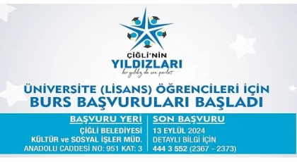 Çiğli’de Üniversite Burs Başvuruları başladı