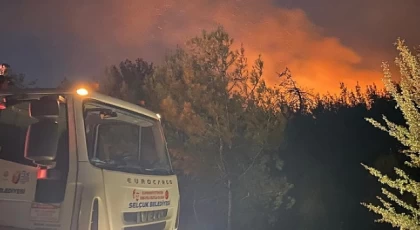 Efes Selçuk Belediyesi’nden yangın bölgesine destek