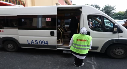 Bakırköy zabıta ve polisinden okul servisi denetimi