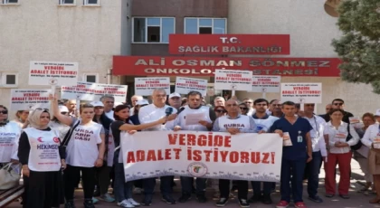 Bursalı tabipler ’vergide adalet’ için eylemlerini sürdürüyor