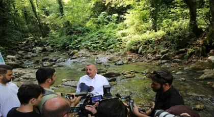 Büyükşehir, Kirazdere’ye 8 bin adet alabalık saldı