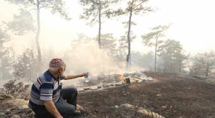 Büyükşehir Orman Yangınları Sonrası Üreticinin Yanında