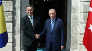 Erdoğan, Bosna Hersek Devlet Başkanlığı Konseyi Başkanı Becirovic ile bir araya geldi