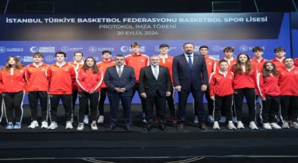 İstanbul’da TBF Basketbol Spor Lisesi için protokol