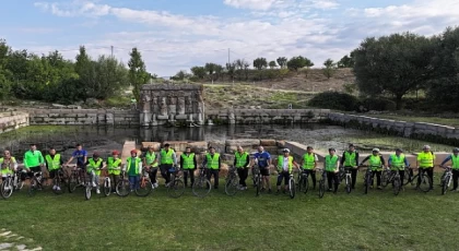 Konya’da Bisikletseverler Tarihi ve Doğal Güzellikleri Pedal Çevirerek Keşfediyor