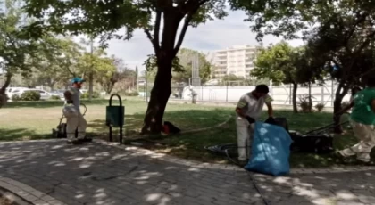 Nilüfer Belediyesi parklarda çevre düzenlemelerine devam ediyor