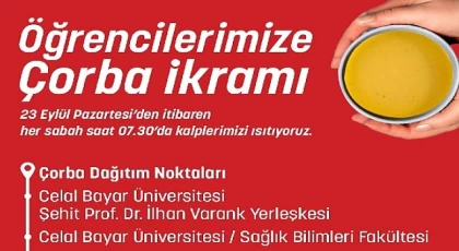 Öğrencilerin Günaydın Çorbası Büyükşehir’den