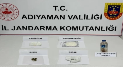 Adıyaman’da uyuşturucuya 12 gözaltı!