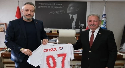 Antalyaspor Başkanı Sinan Boztepe’den Salihli Belediye Başkanı Mazlum Nurlu’ya Ziyaret