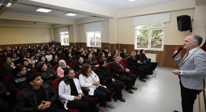 Başkan Taban Naire Çikayeva Anadolu Lisesi Öğrencileriyle Buluştu