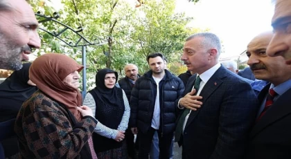 Büyükakın, doğalgaz patlamasından etkilenen vatandaşları ziyaret etti