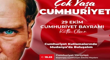 Cumhuriyet’in 101. yaşı Mudanya’da coşkuyla kutlanacak