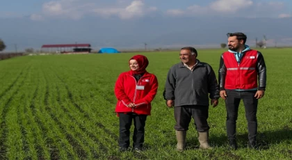 Depremden etkilenen çiftçilere Kızılay’dan 70.8 milyon destek