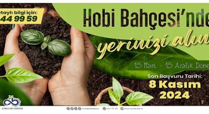 Hobi Bahçeleri Yeni Dönem Başvuruları Başladı