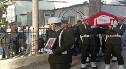 Keşan’da Ramazan Çayır askeri törenle uğurlandı