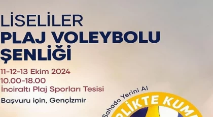 Liseliler plaj voleybolu şenliğinde buluşuyor