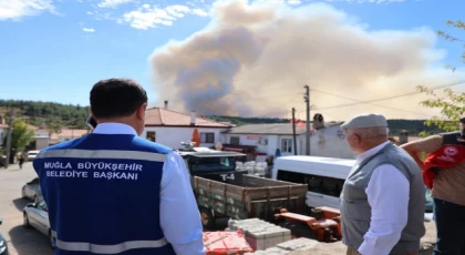 Muğla’daki orman yangınlarına müdahale sürüyor