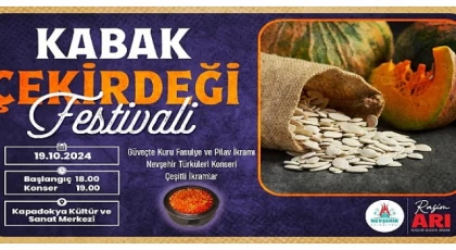 Nevşehir Belediyesi 1. Kabak Çekirdeği Festivali hafta sonu yapılacak.