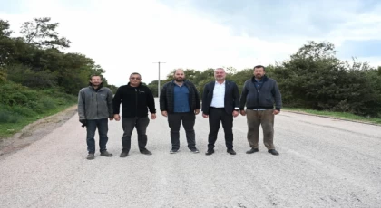 Şahmelek ve Doğla’da yol çalışmaları tamamlandı