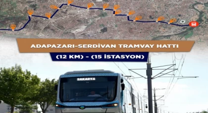 Sakarya’da raylı sistemde bir aşama daha