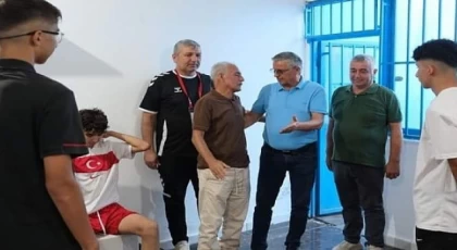 Şarampolspor Başkanı’ndan, Başkan Topaloğlu’na kutlama