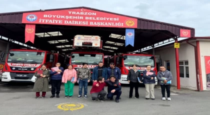 Trabzon Büyükşehir’den özel gereksinimli öğrencilere itfaiye eğitimi