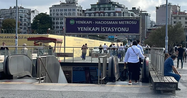 M2 Yenikapı-Hacıosman hattında Yenikapı İstasyonu geçici olarak kapatıldı