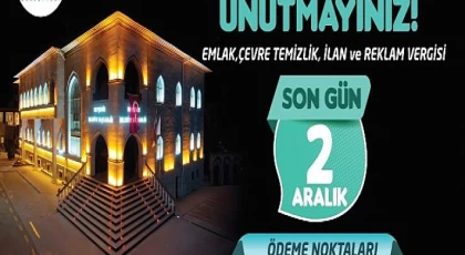 Nevşehir Belediyesi’nden Vergi Ödeme Hatırlatması