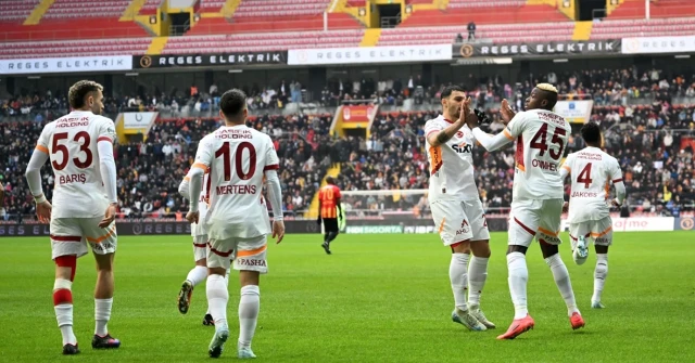 Galatasaray, deplasmanda Kayserispor'u 5-1'lik skorla mağlup etti