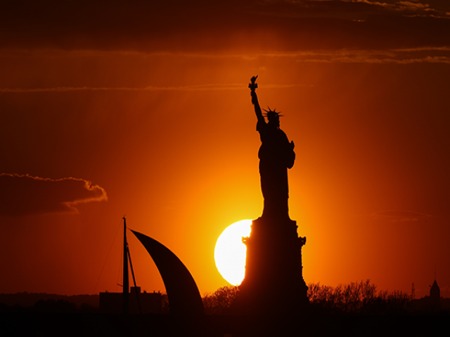 New York'ta Gün Batımı