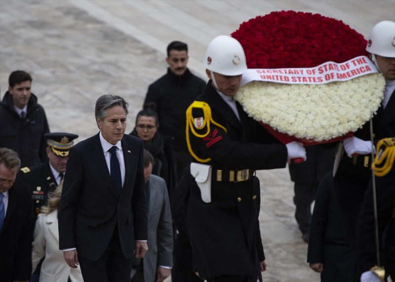 ABD Dışişleri Bakanı Antony Blinken Anıtkabir’i ziyaret etti