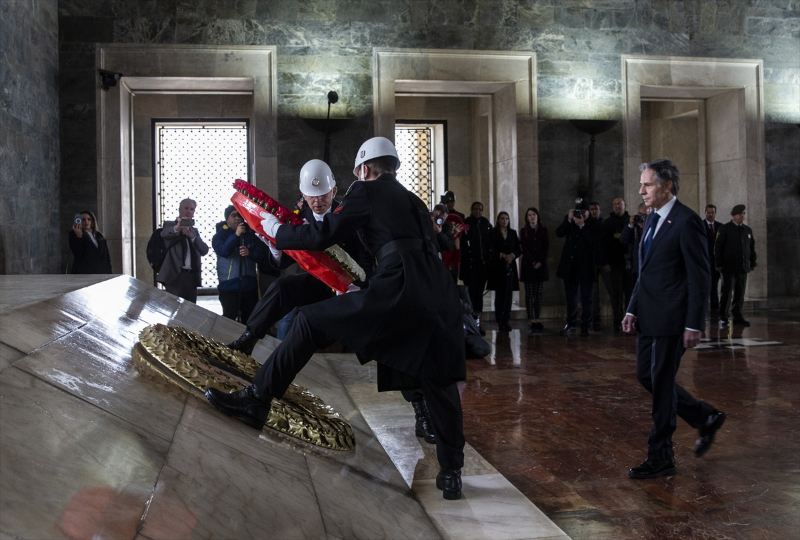 ABD Dışişleri Bakanı Antony Blinken Anıtkabir’i ziyaret etti