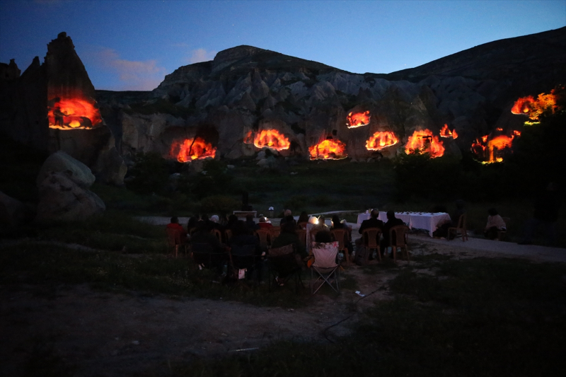 Kapadokya tarihi, 3D Mapping teknolojisi ile peribacalarına yansıtıldı