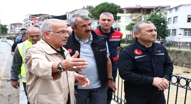 AFAD Başkanı Sezer, Ordu’da sağanak sonrası incelemelerde bulundu: