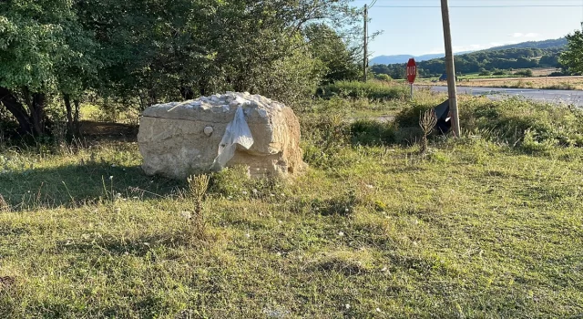 Bolu’da lahit mezar sanılan yapının kayaç olduğu belirlendi