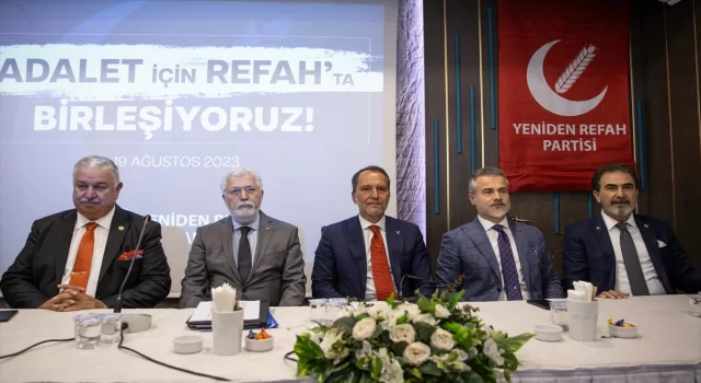 Yeniden Refah Partisi Genel Başkanı Erbakan ”Adalet için Refah’ta Birleşiyoruz” programındaydı