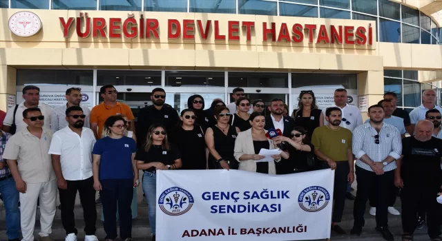 Adana’da hemşire Saniye Arslan cinayeti protesto edildi