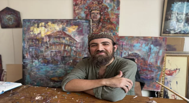 Ressam Faruk Erçetin, Süheyl Ünver’in izinde sokakları keşfederek resmediyor