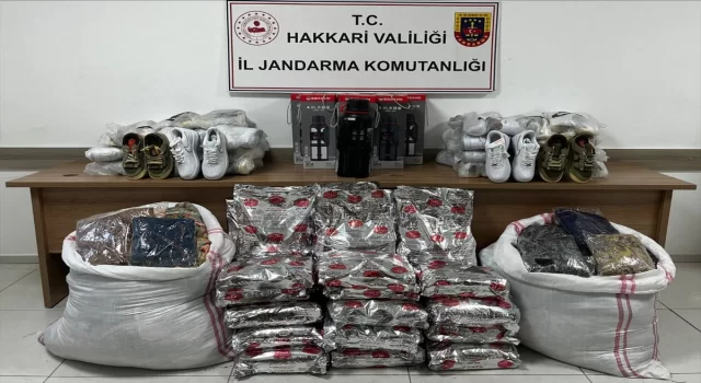 Hakkari’de gümrük kaçağı malzeme ele geçirildi