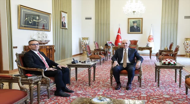 TBMM Başkanı Kurtulmuş, Yunus Emre Enstitüsü Başkanı Aliy’i kabul etti