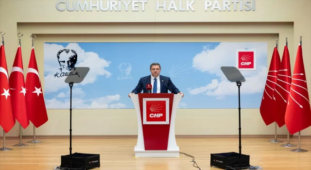 CHP Sözcüsü Yücel, MYK gündemine ilişkin düzenlenen basın toplantısında konuştu: