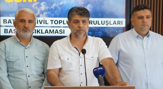 Batman’da sivil toplum kuruluşlarından İsrail’in Lübnan’a yönelik saldırılarına tepki